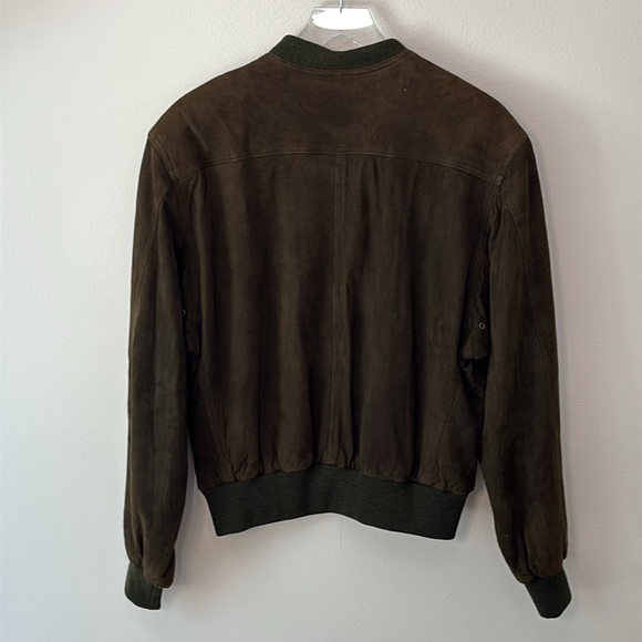 Coach | Vintage Leather Suede Bomber Jacket #0913 in Olive 🫒 fits M/L - Picture 10 of 10